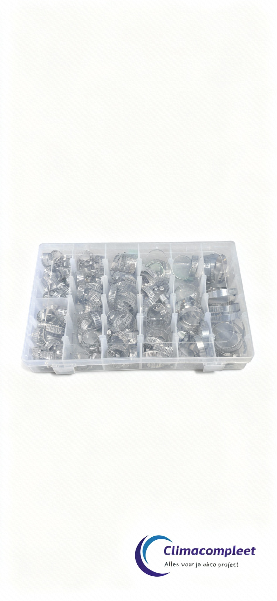 Slangklemmen Koffer RVS (120 Stuks) - Complete Set