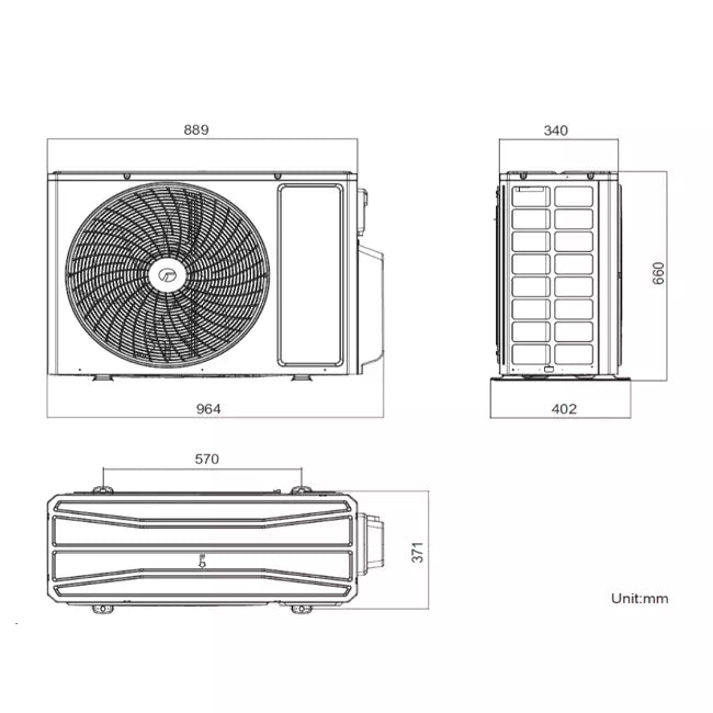 Tosot Multi Split Buitenunit 4-Split 8.0kW R32