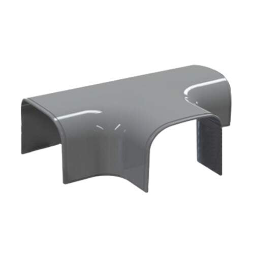 Antraciet Tecnosystemi Optima T-stuk DT75 75mm voor airco leidinggoot vertakking, RAL 7016.