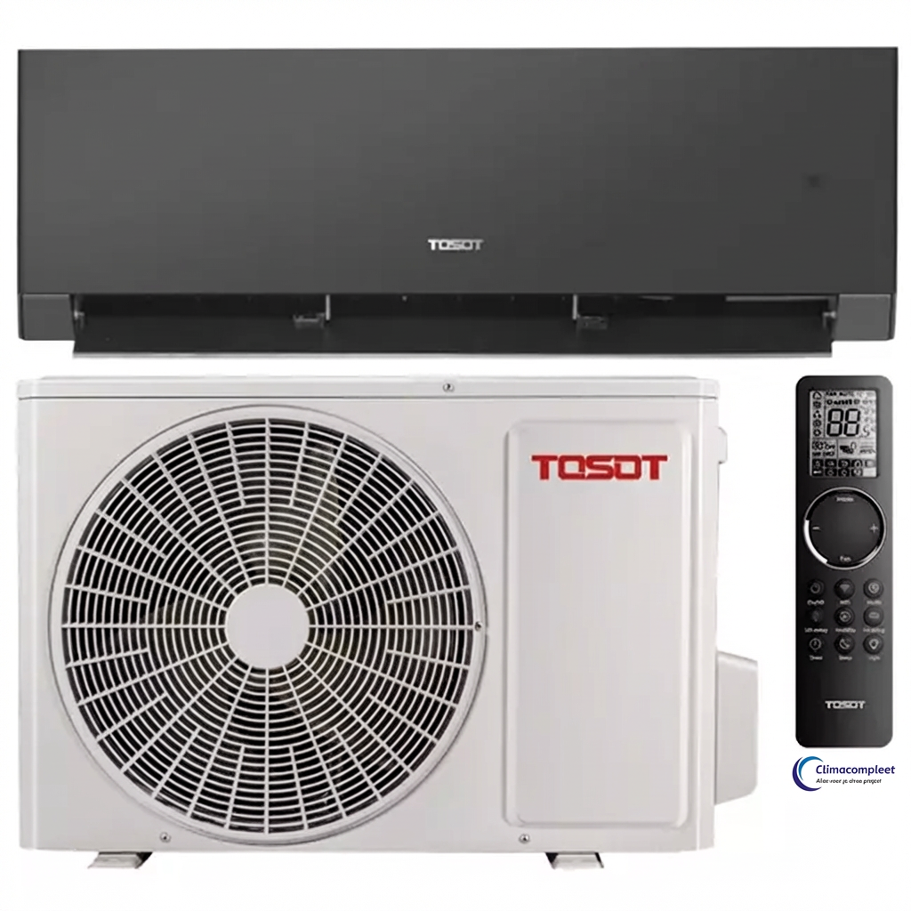 Tosot Clivia 2.5kW Inverter Airco R32 - Zwart/Wit