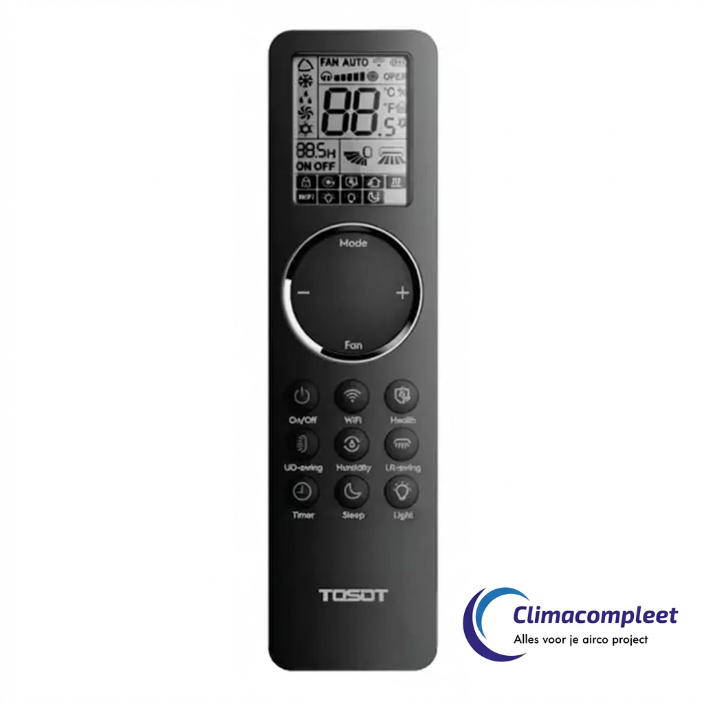 Tosot Clivia 2.5kW Inverter Airco R32 - Zwart/Wit
