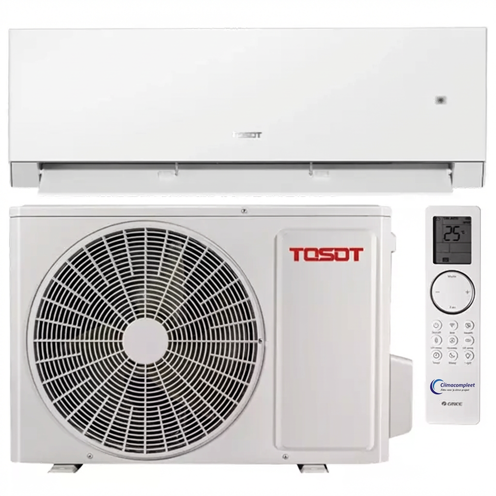 Tosot Clivia 2.5kW Inverter Airco R32 - Zwart/Wit