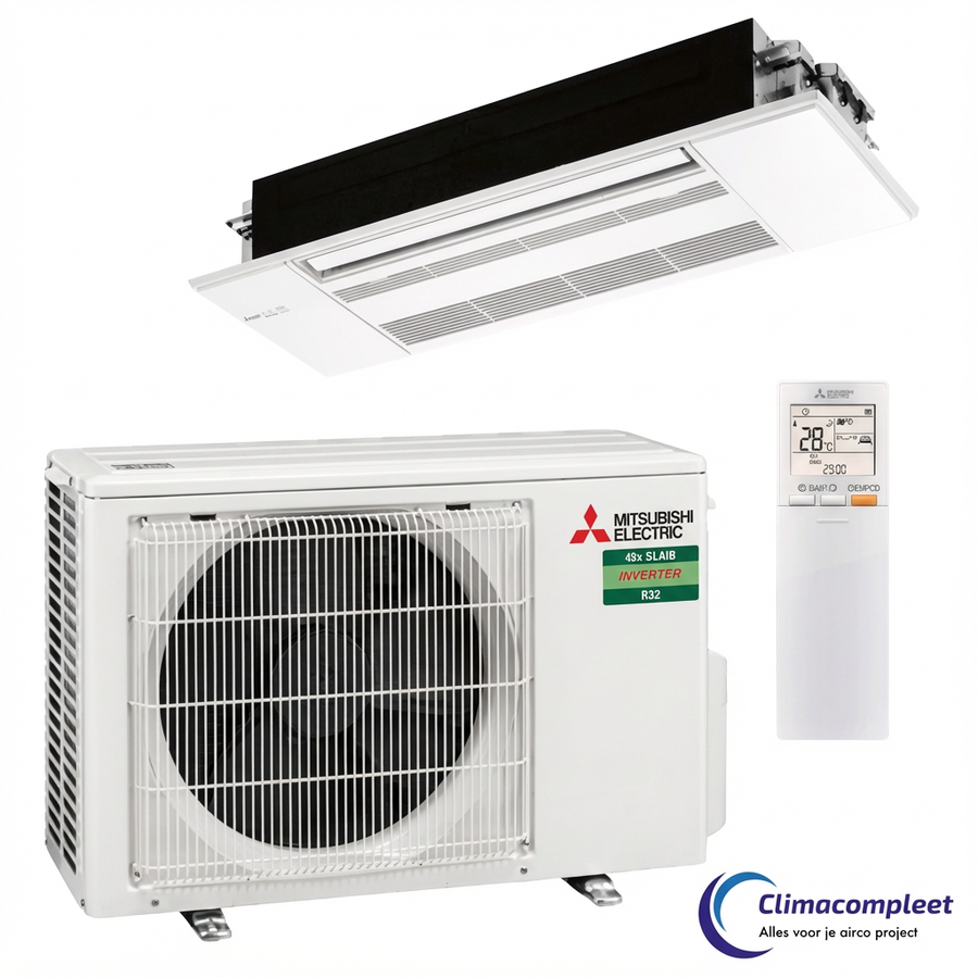 Complete Set Inbouw casette Airco Mitsubishi electric 