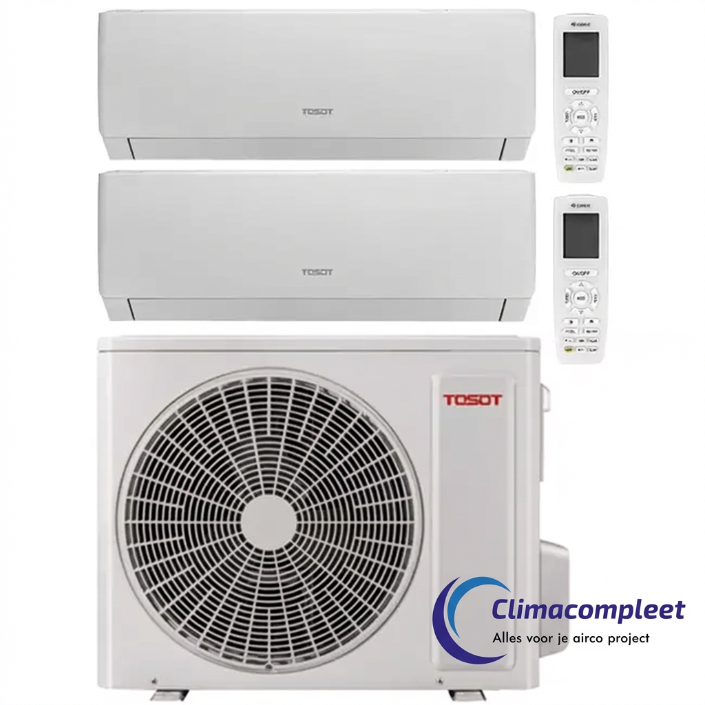 Tosot Pular Multi Split Airco Set 0909P R32 - 2x 2,5 kW Complete Set