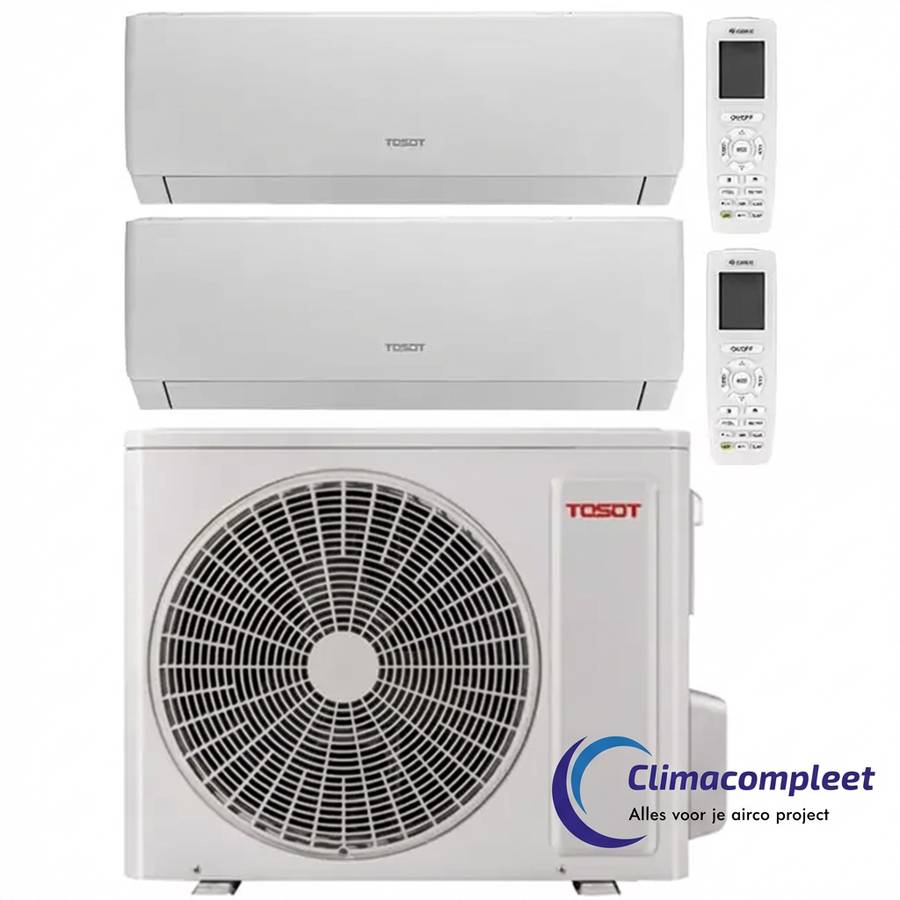 Tosot Cosmo Multi Split Airco Set 0912 R32 - 1x 2,5 kW + 1x 3,5 kW Complete Set