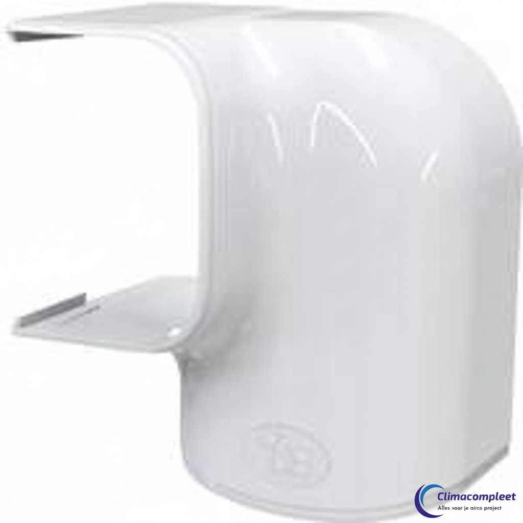 Tecnosystemi linkerhoek 75mm wit 