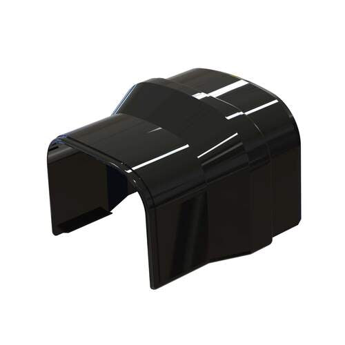Tecnosystemi Optima Verloopsok RC102/75 in Zwart RAL 9005 voor de overgang van 102mm naar 75mm leidinggoot.