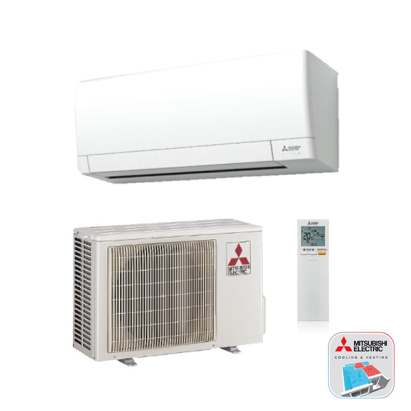 Mitsubishi Electric Single Split airconditioner set (binnenunit, buitenunit en afstandsbediening)