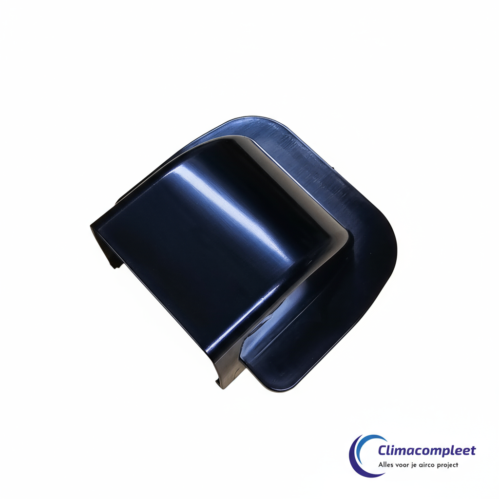 Muurafdekkap 80mm zwart voor airco installatie leidingdoorvoer Castel.
