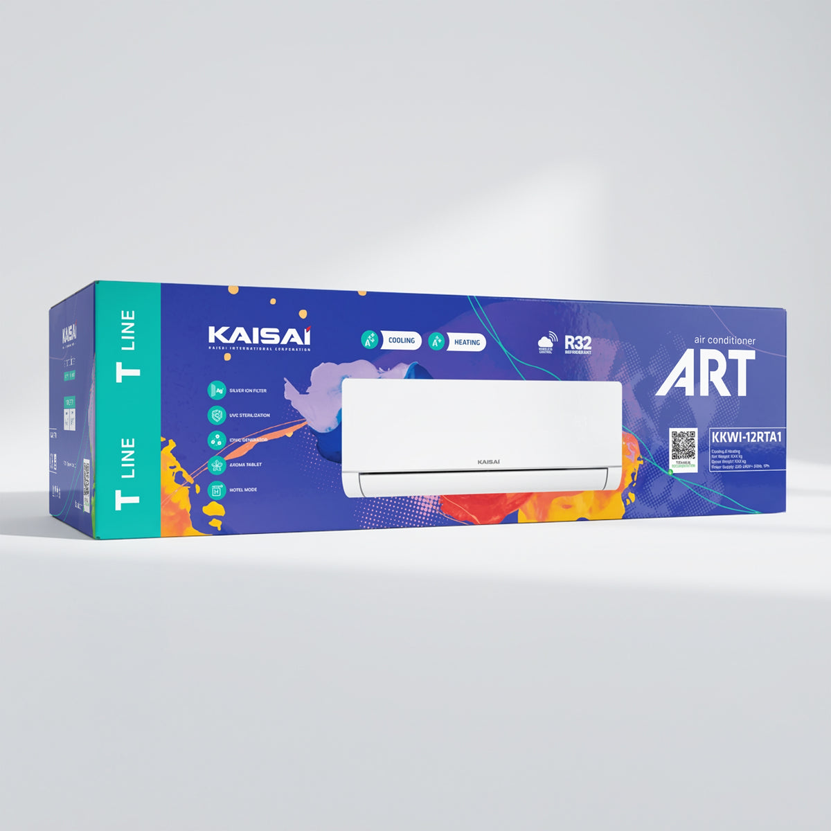 Kaisai ART 2,7 kW – Wandairconditioner Set Wit