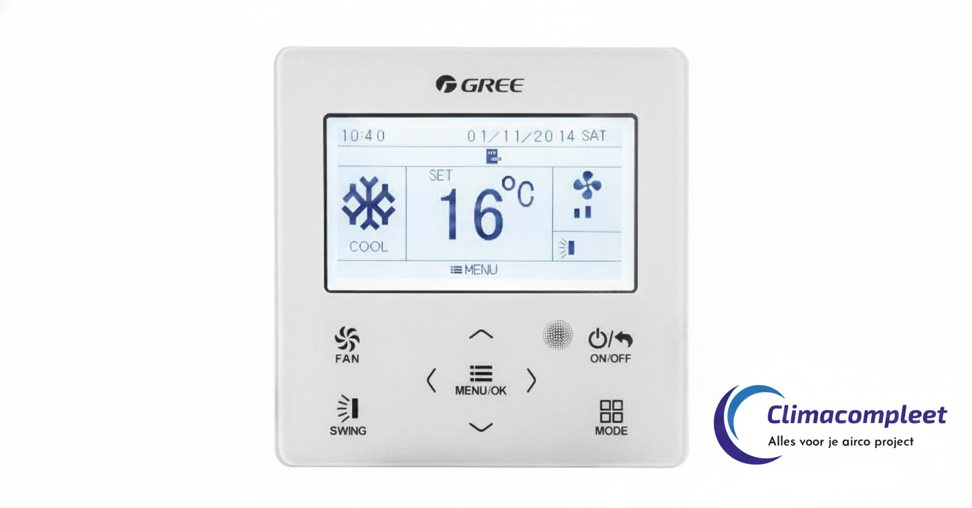 Gree Casette Bediening bedraad 