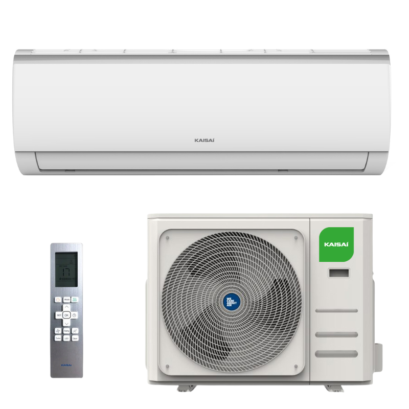 Kaisai Fly 2,6 kW set – binnenunit, buitenunit en afstandsbediening