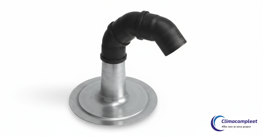 Dakdoorvoer 75mm aluminium plaat