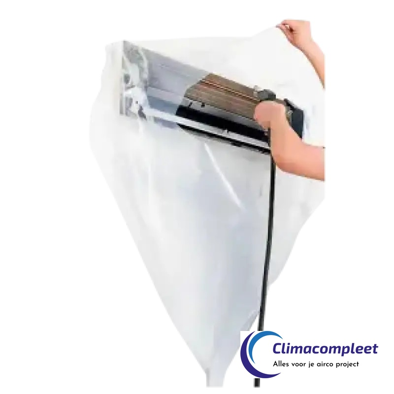 Wipcool waterdichte airco reinigingscover en opvangzak voor binnenunit