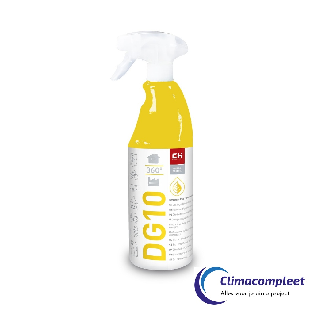 DG10 750 ml biologisch afbreekbare eco reiniger ontvetter en desinfectiespray