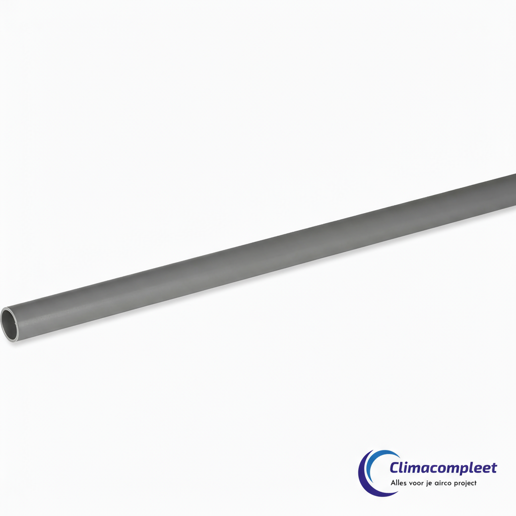 Pvc pijp 5/8mm voor condens afvoer 16mm grijs