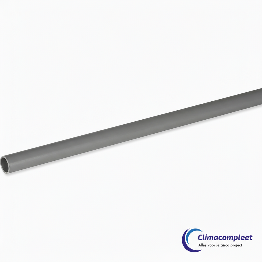 Pvc pijp 5/8mm voor condens afvoer 16mm grijs
