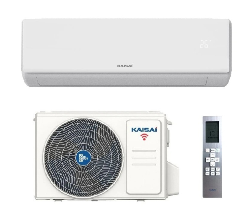 Kaisai Nordic 3,5kW single split set wit – binnen- en buitenunit met afstandsbediening