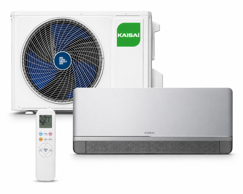 Kaisai Geo+ 2,7kW grijs – set met buitenunit en afstandsbediening