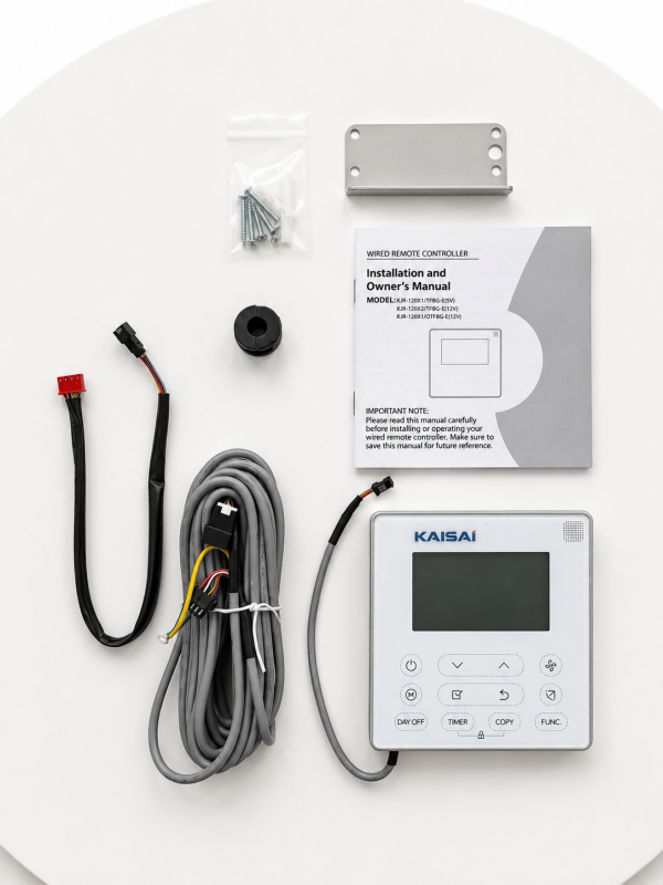 Kaisai KJRH-120F/BMKO-E bedrade controller compleet met kabel, beugel en handleiding