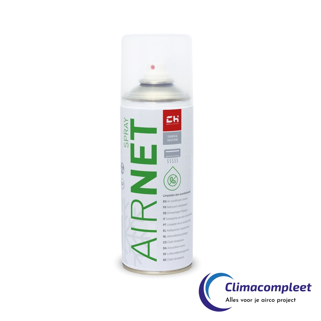 AIRNET SPRAY 400 ml bacteriedodende airco reiniger en ontvetter