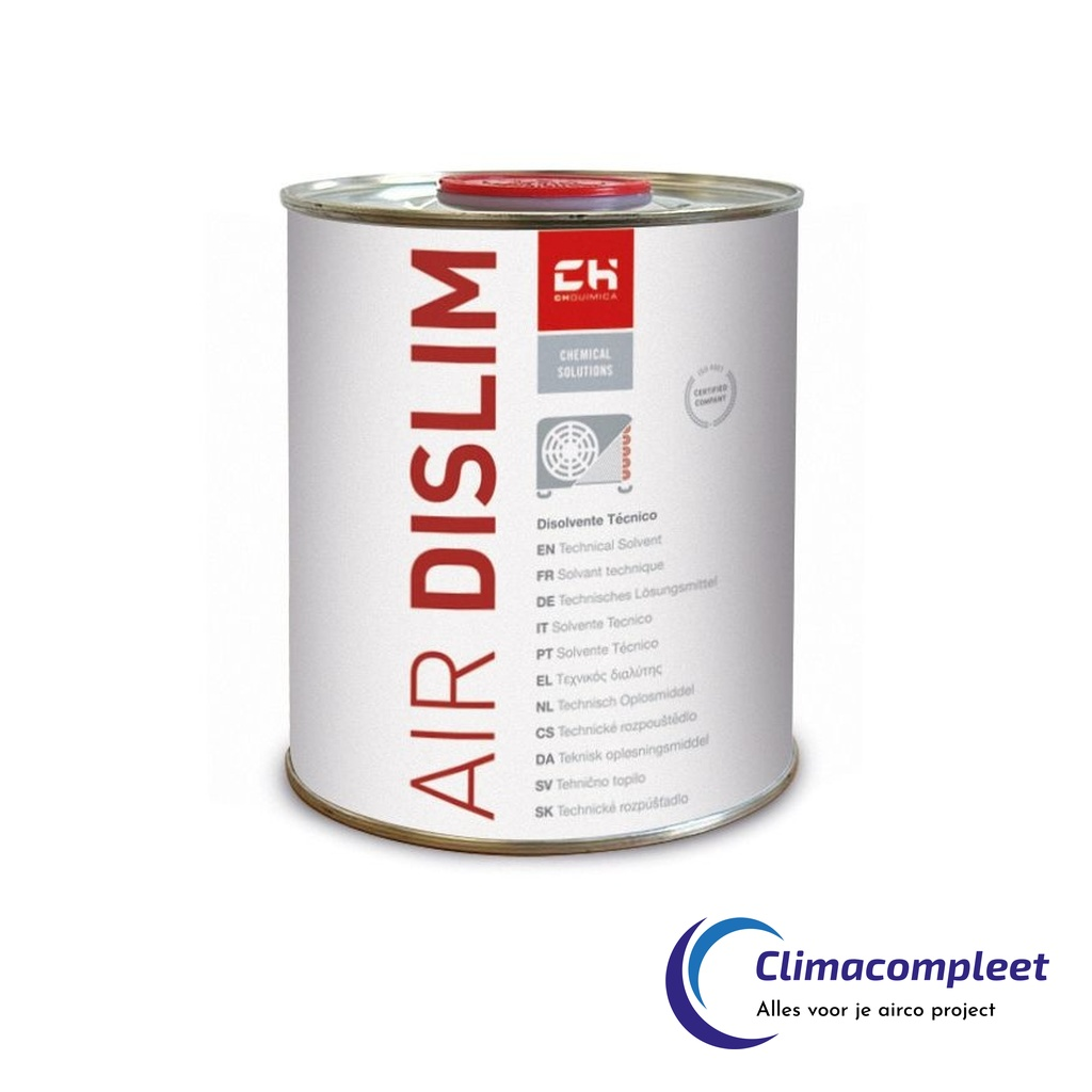 AIR DISLIM 1 liter technisch oplosmiddel voor het reinigen van aircosystemen