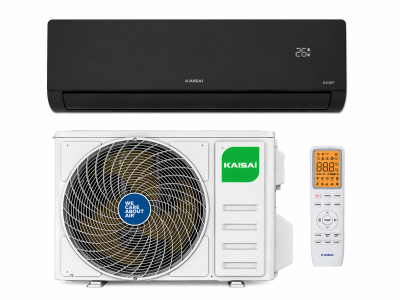 Kaisai ART 2,7 kW zwart set – zwarte binnenunit met buitenunit en afstandsbediening