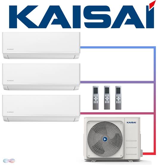 Kaisai Multi Split Set 8,0 kW – 1× ICE 2,6 kW + 2× ICE 3,5 kW Wit