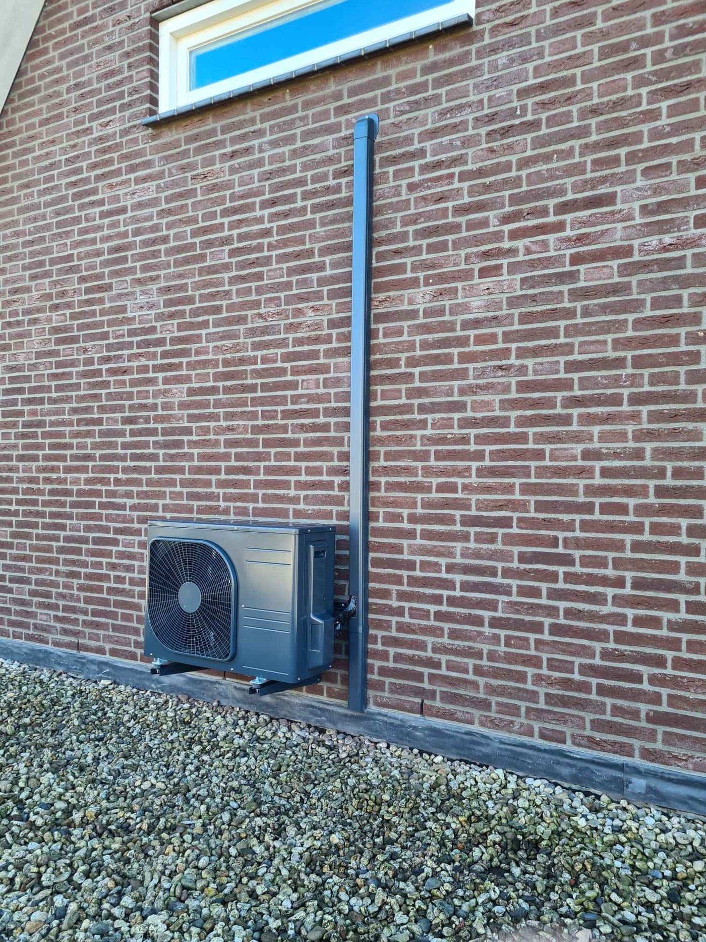 wandbeugel MS253N met inschuifrail Antraciet 800 mm