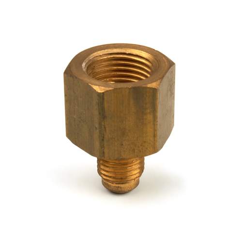 Flare Verloopverbinding 3/8" Inwendig x 1/4" SAE Uitwendig - Messing