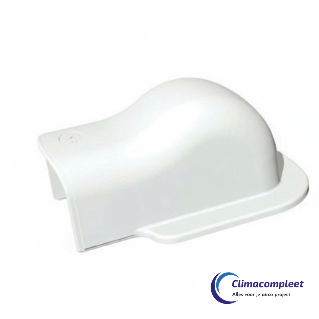 Technosystemi Muur Afdekkap 75mm Wit