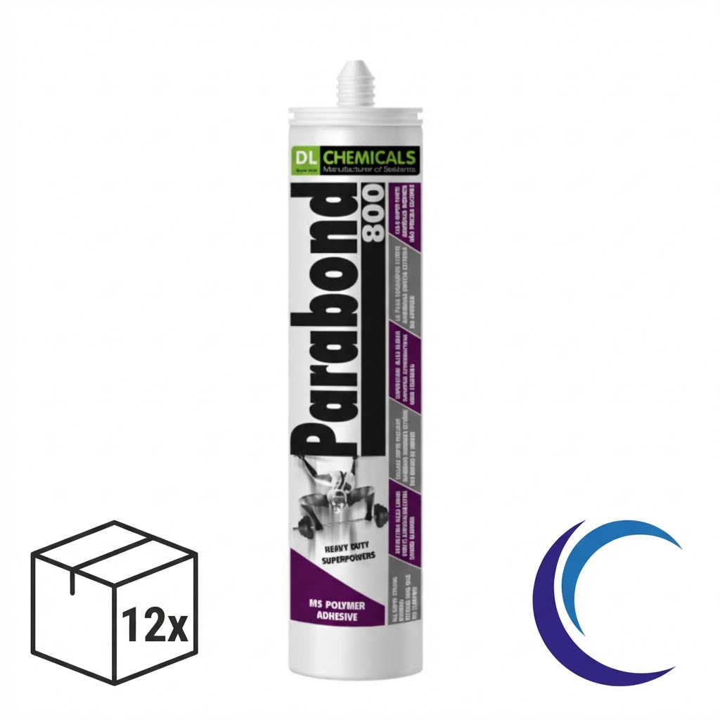 12x High Tack Extreme Polymeerkort Montagekit - Professionele Airco Montagelijm Wit & Zwart