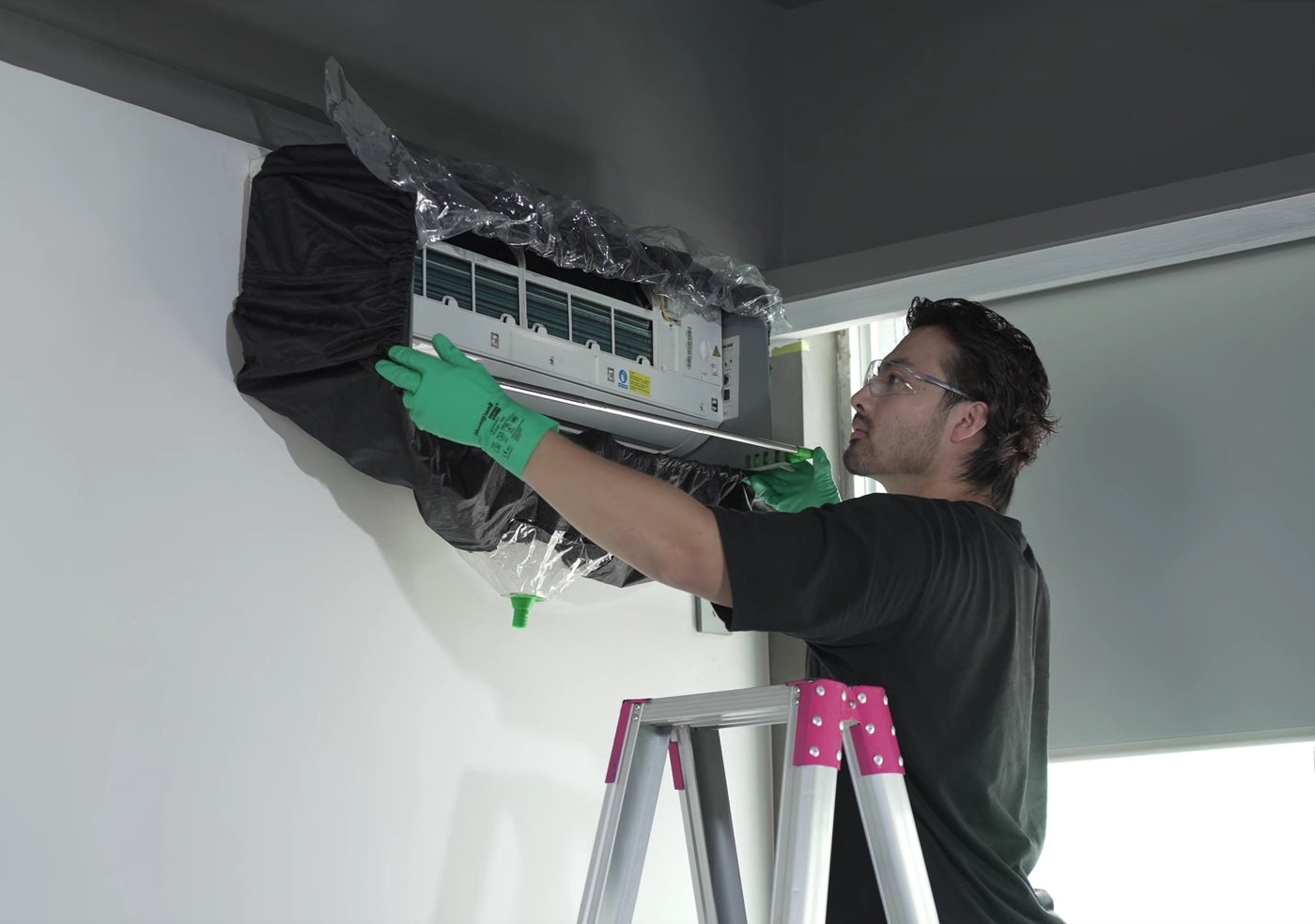 Wipcool CSC-01 Opvangzak voor Airco Onderhoud - Beschermt Muren bij Reiniging