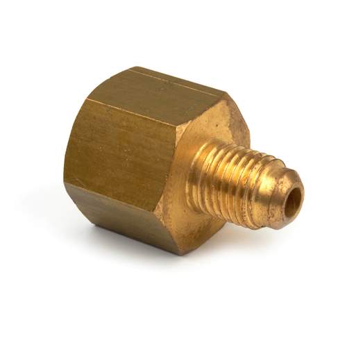 Flare Verloopverbinding 3/8" Inwendig x 1/4" SAE Uitwendig - Messing