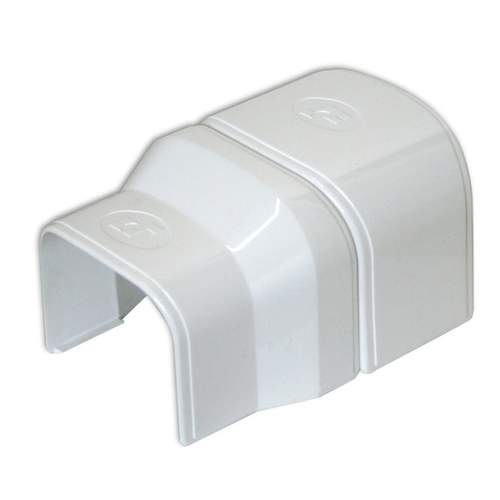 Tecnosystemi Optima Verloopsok RC100/75 in Zuiverwit RAL 9010 voor de overgang van 102mm naar 75mm leidinggoot.