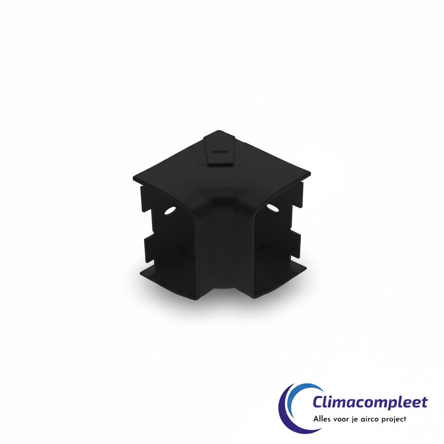 Castel leidinggoot hoekstuk zwart 80mm thumbnail